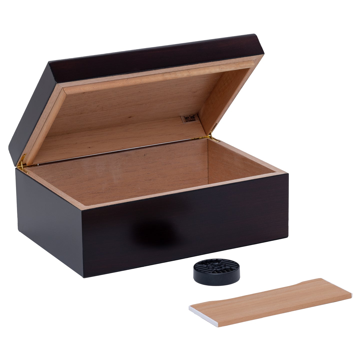 Open Humidor – Red Walnut Finish with Accessories