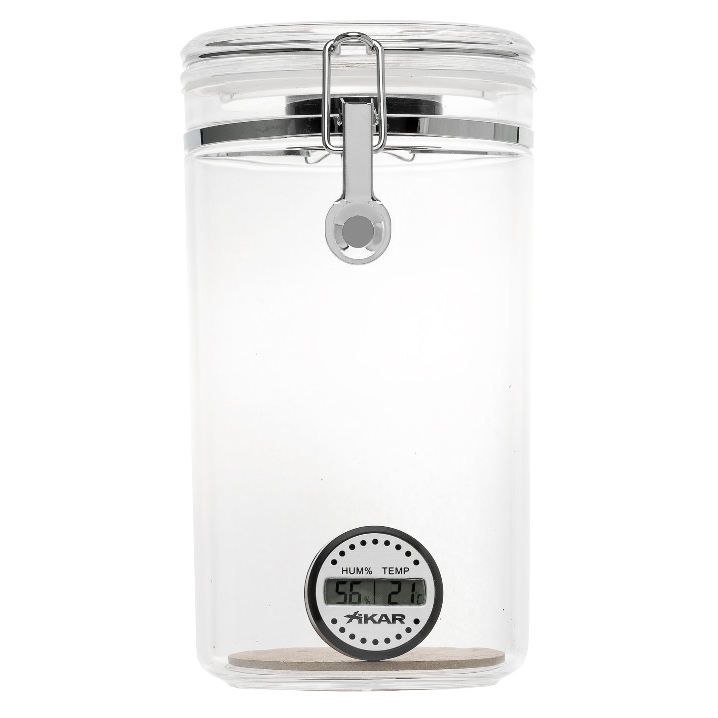 Angled Top – Premium Acrylic Jar for Humidor Storage