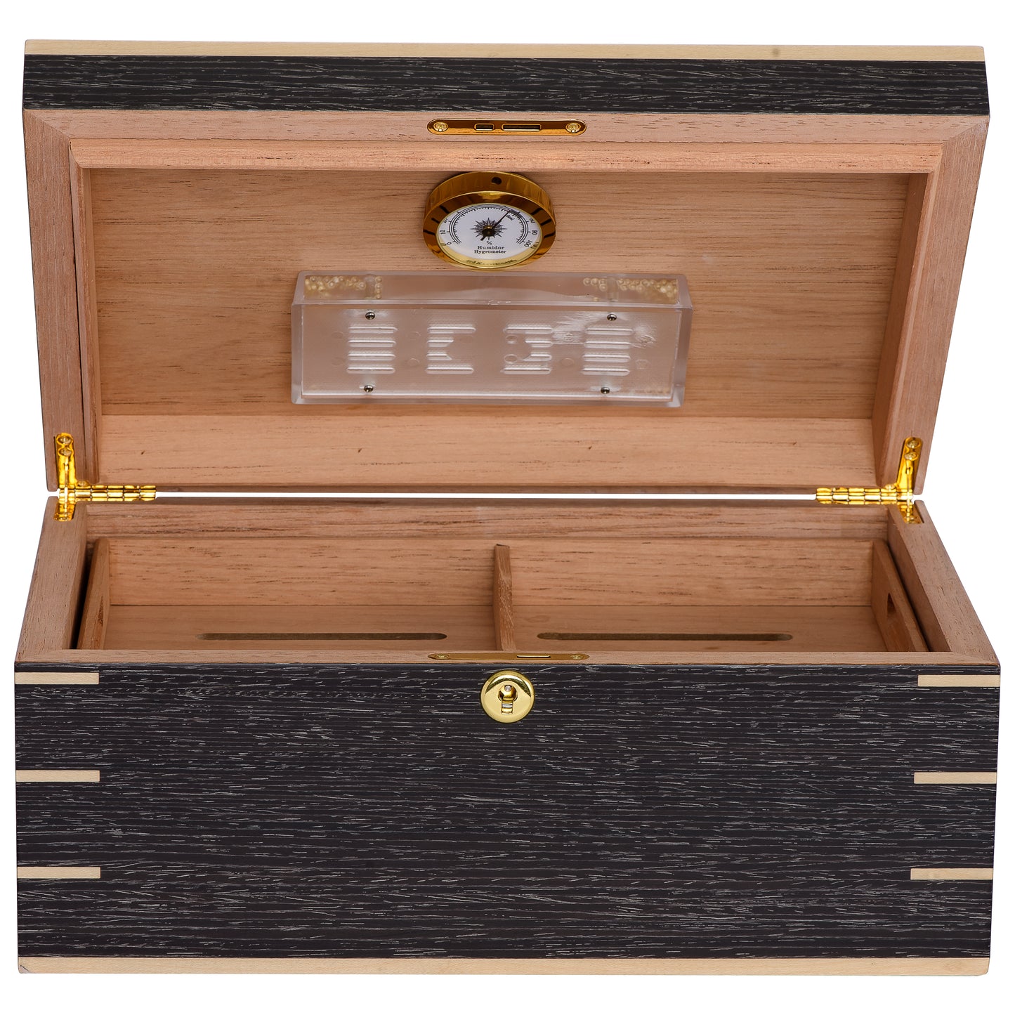 Open View – Spanish Cedar Interior with Cigar Divider