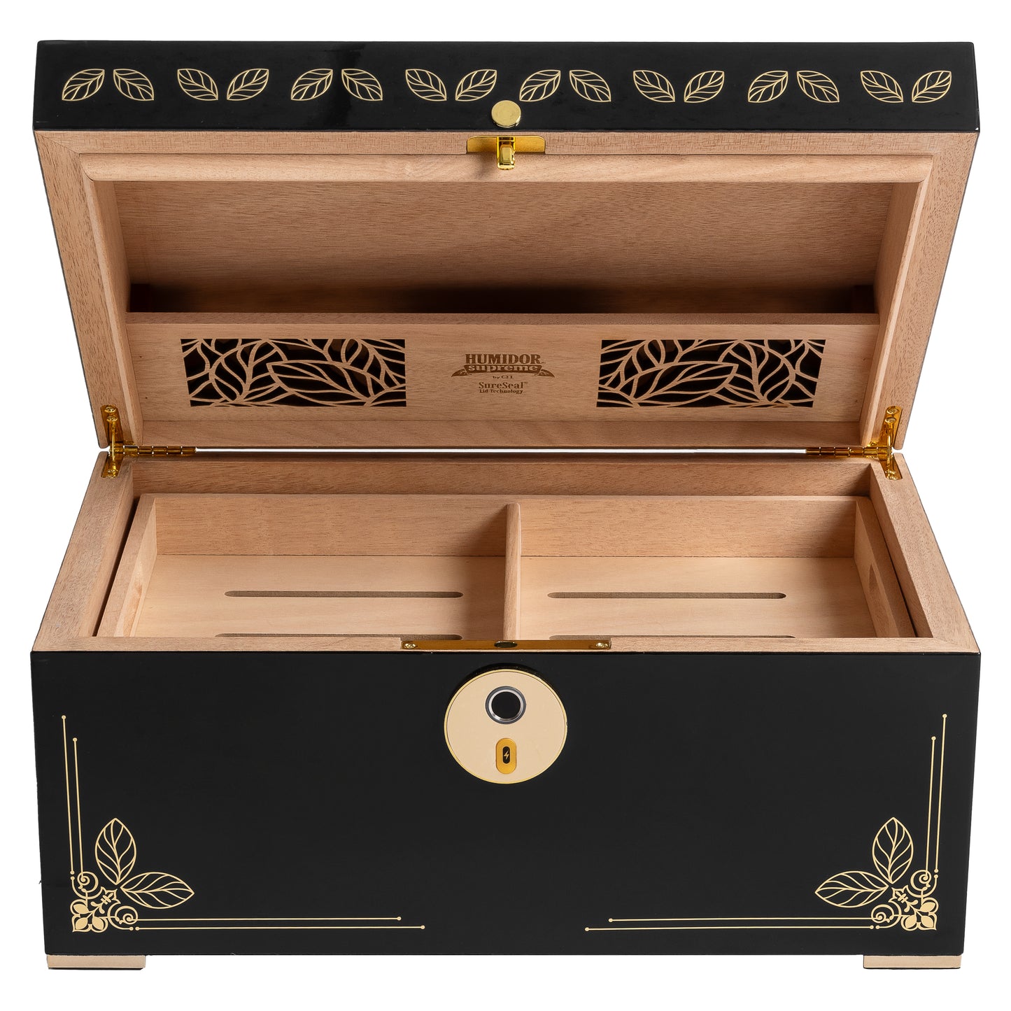 Open Interior – Large Capacity Cedar Tray with Dividers