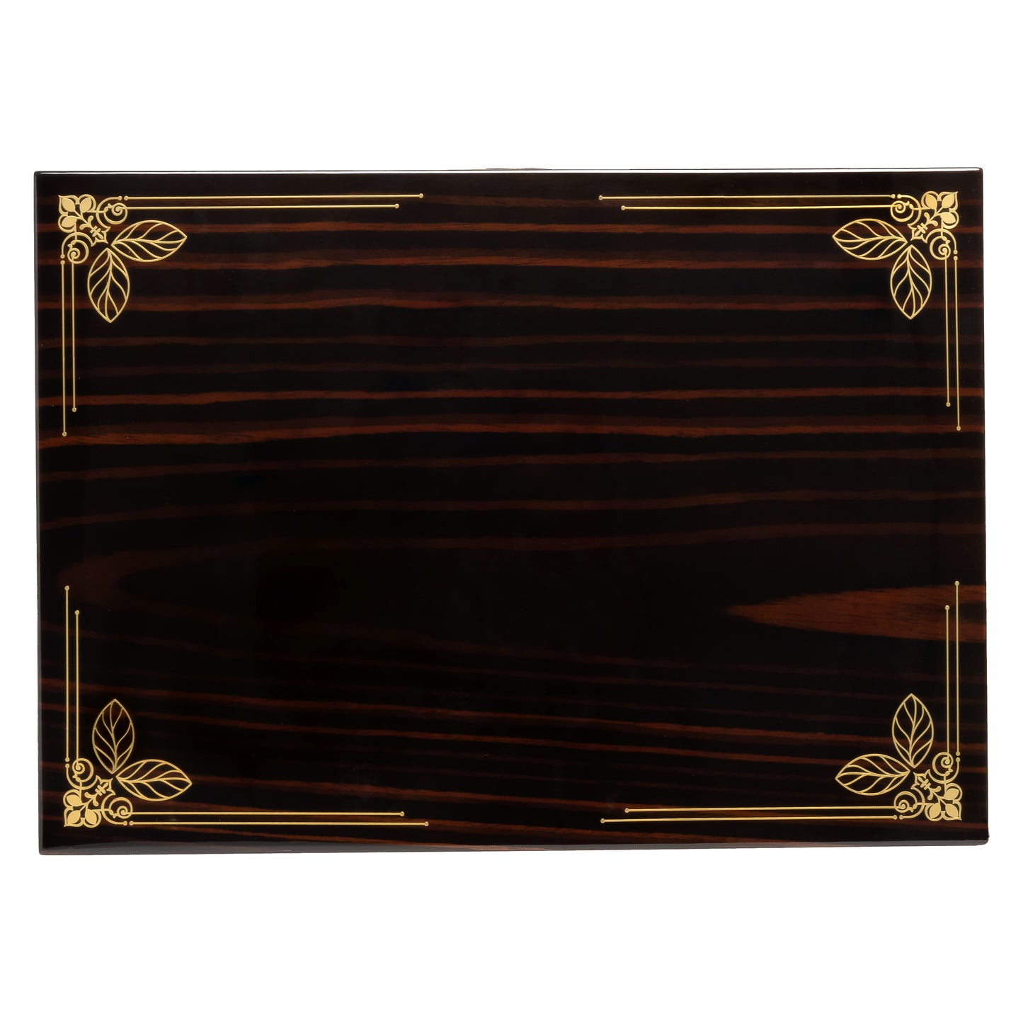 Oro Humidor Set – Open View with Accessories and Tray Insert