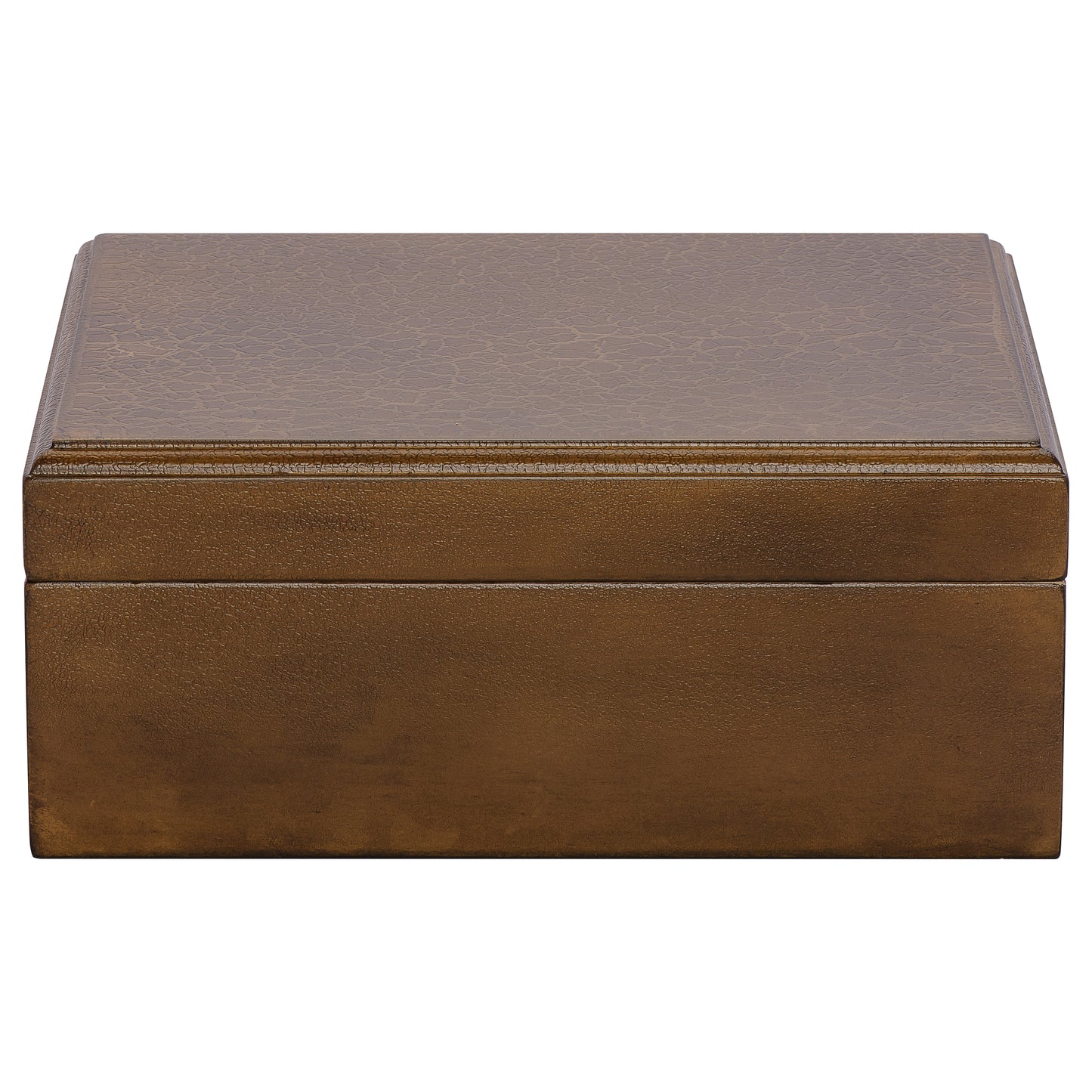 Humidor Side View – Compact Wooden Cigar Box Design
