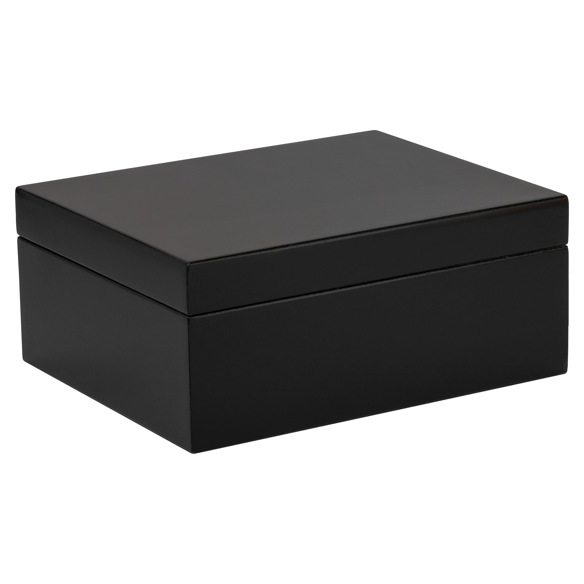 Éclat Black Humidor – Closed Desktop Cigar Storage