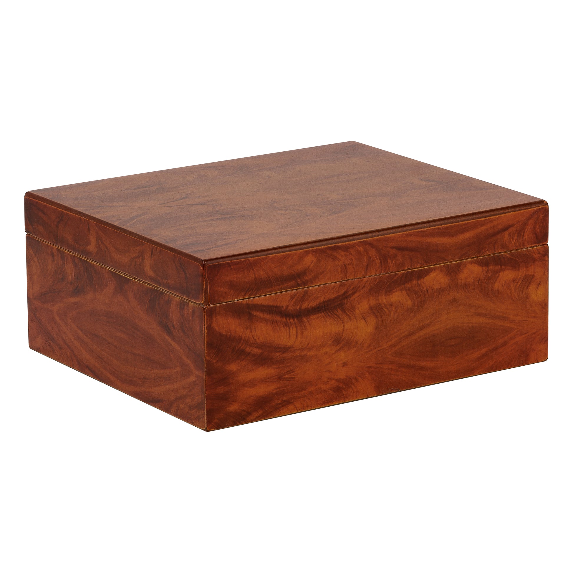 Humidor Supreme Éclat – Closed Burl Finish Desktop Humidor