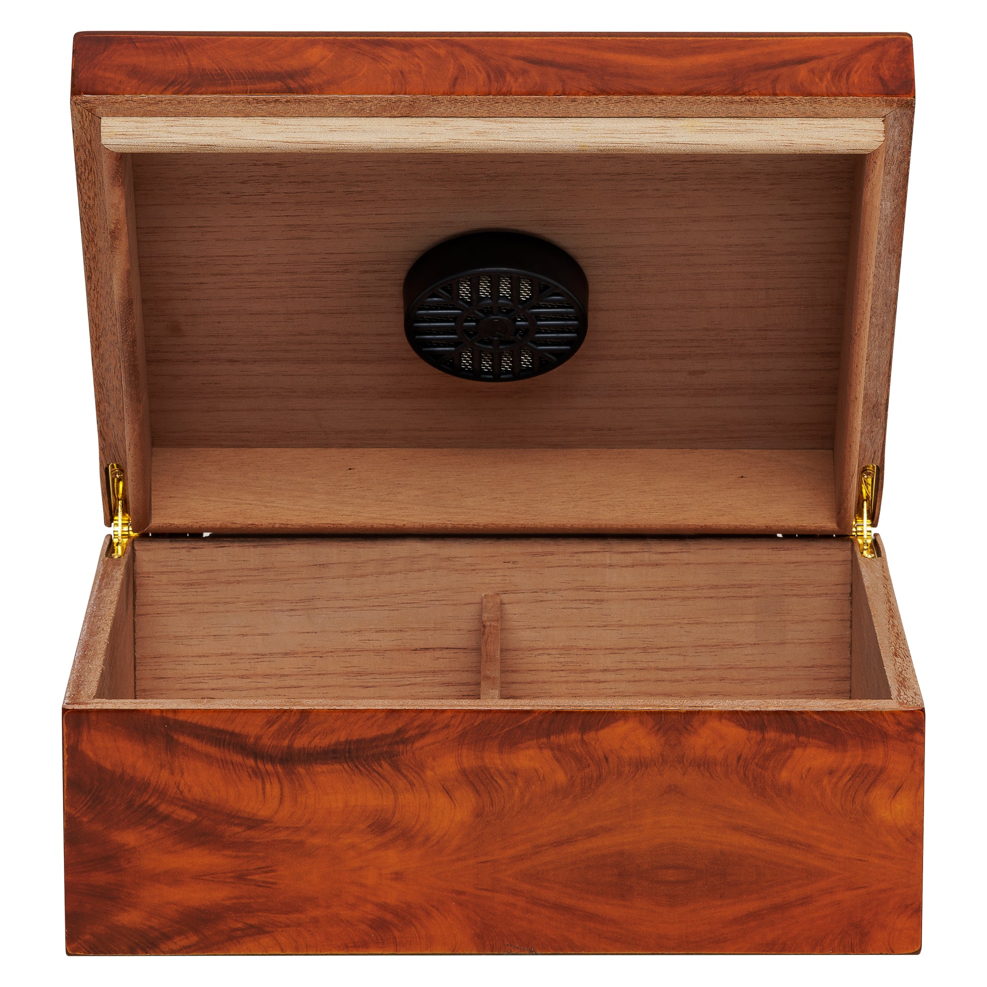  Éclat Humidor Open with XIKAR Boveda Packs Displayed
