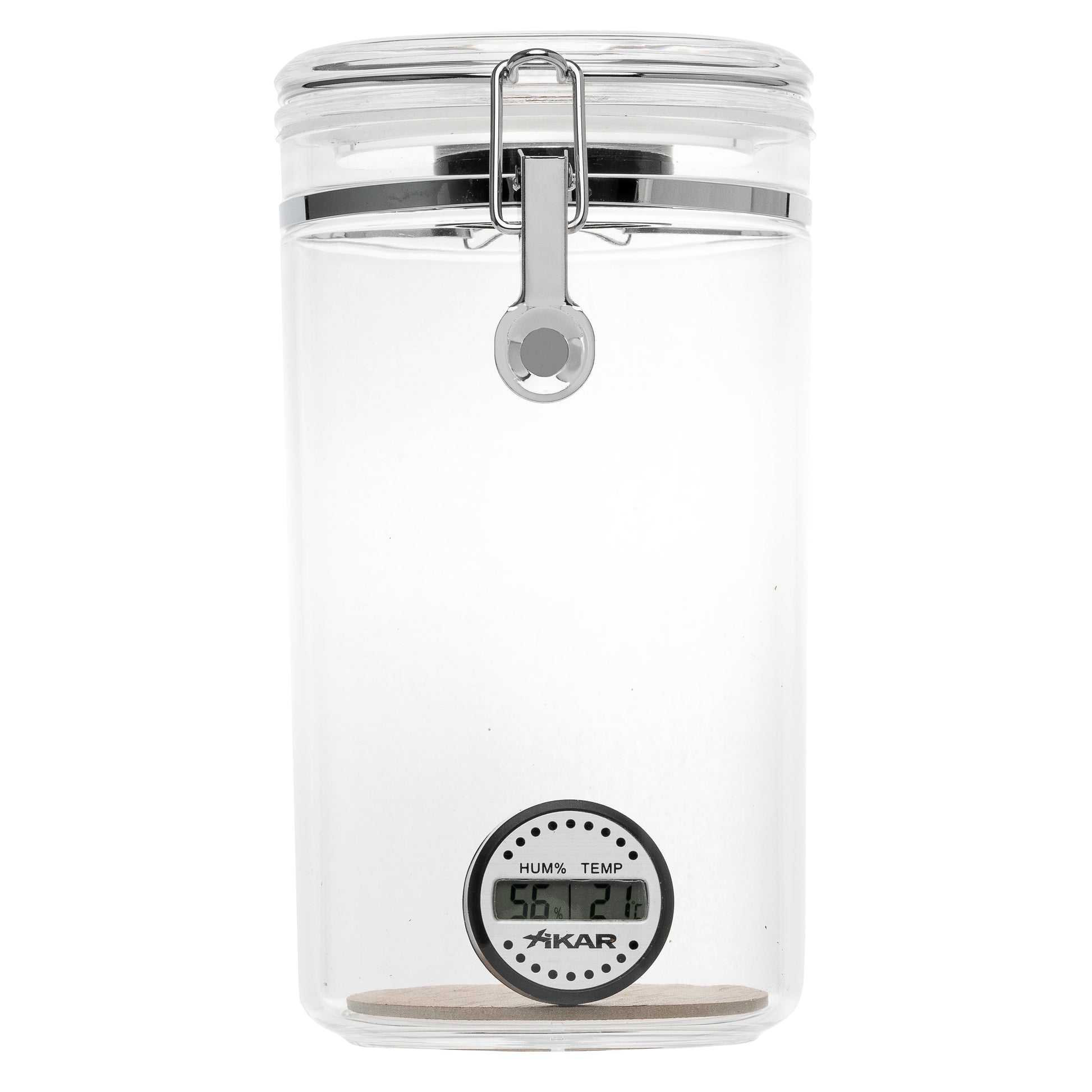 Angled Top – Premium Acrylic Jar for Humidor Storage