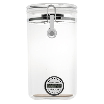 Angled Top – Premium Acrylic Jar for Humidor Storage