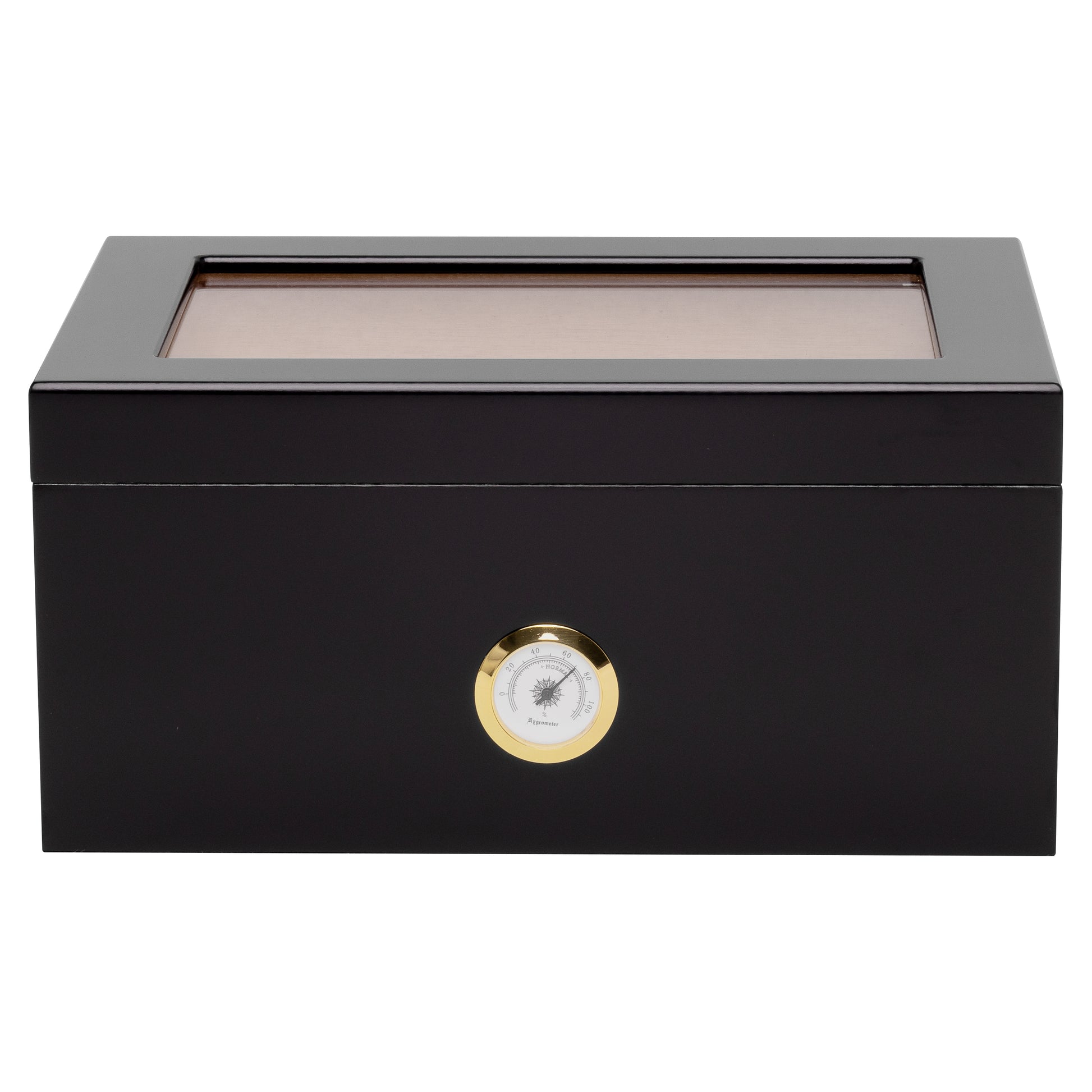 Cigar Storage Showcase – Bally Series Black Humidor
