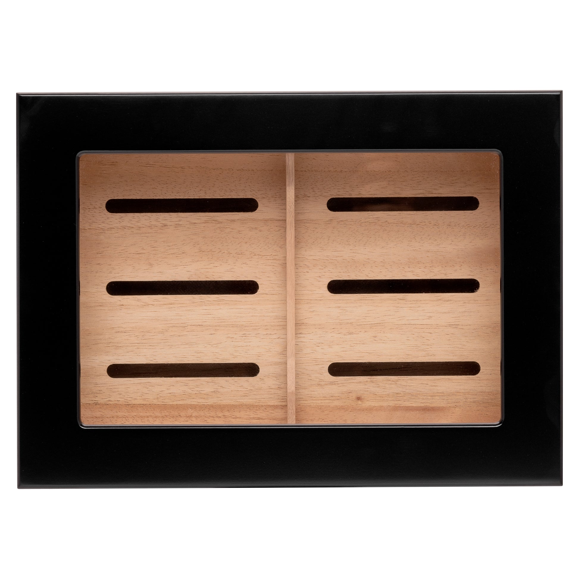 Cigar Storage Top View– Bally Series Black Humidor