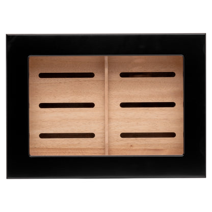 Cigar Storage Top View– Bally Series Black Humidor
