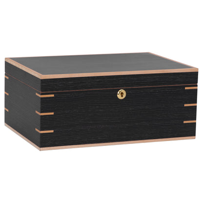 Messenia Gray Oak Humidor – Closed Exterior with Dovetail Accents