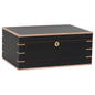 Messenia Gray Oak Humidor – Closed Exterior with Dovetail Accents