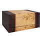 Florina Mappa Burl Humidor – Closed Exterior with Inlay Design
