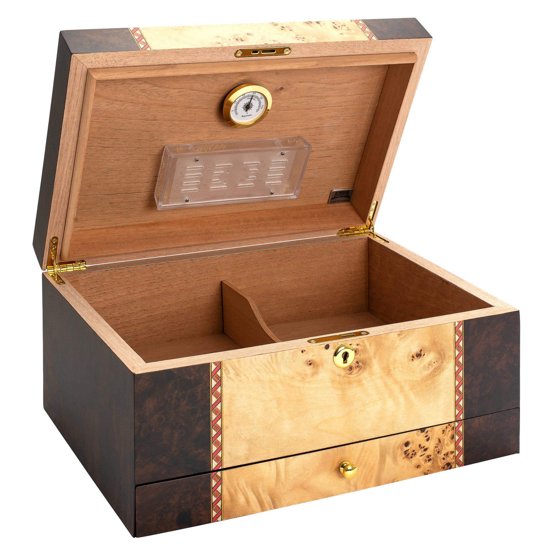 Florina Humidor with Cigars and Adjustable Divider