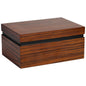 Dane Humidor – Closed View in Smooth Rosewood Finish