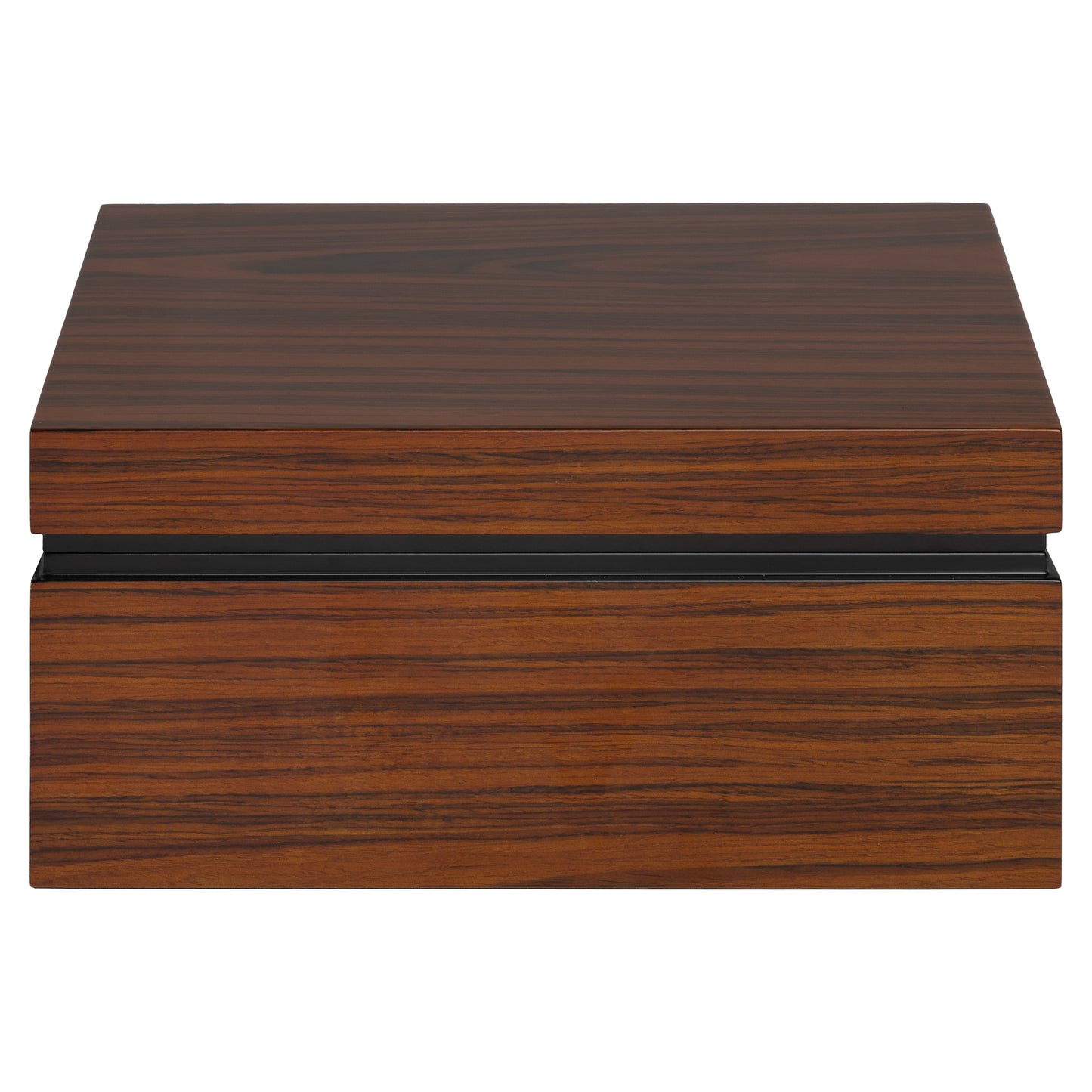Side Angle – Minimalist Block-Style Desktop Humidor