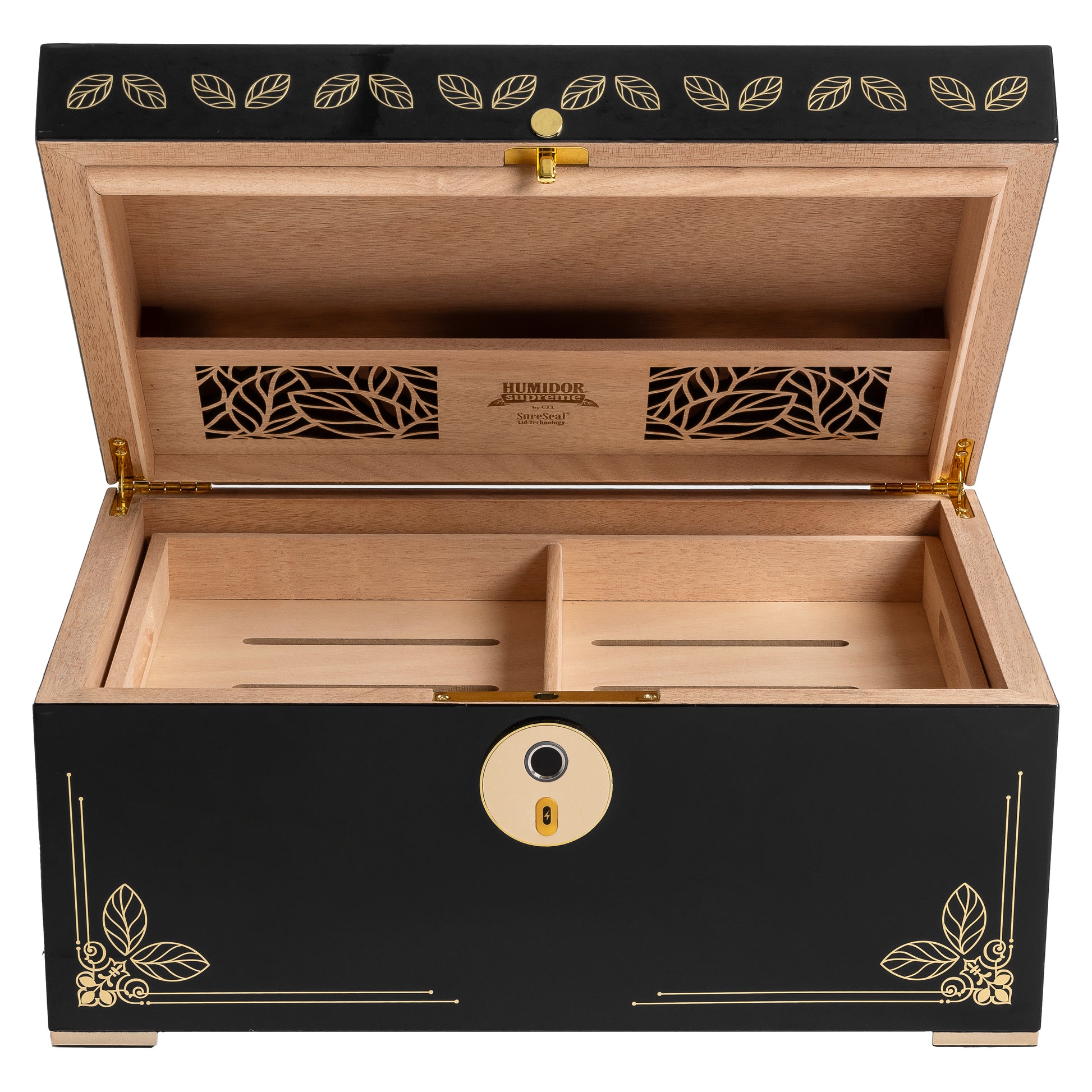 Open Interior – Large Capacity Cedar Tray with Dividers