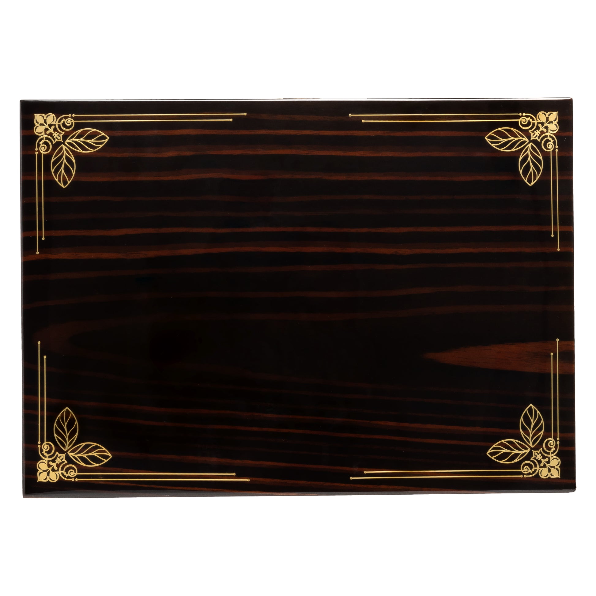 Oro Humidor Set – Open View with Accessories and Tray Insert