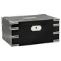 Ironside Black Humidor – Closed Exterior with Chrome Accents