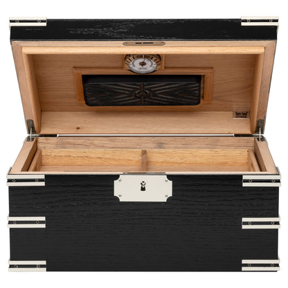 Open View – Cedar Lined Interior with Hygrometer