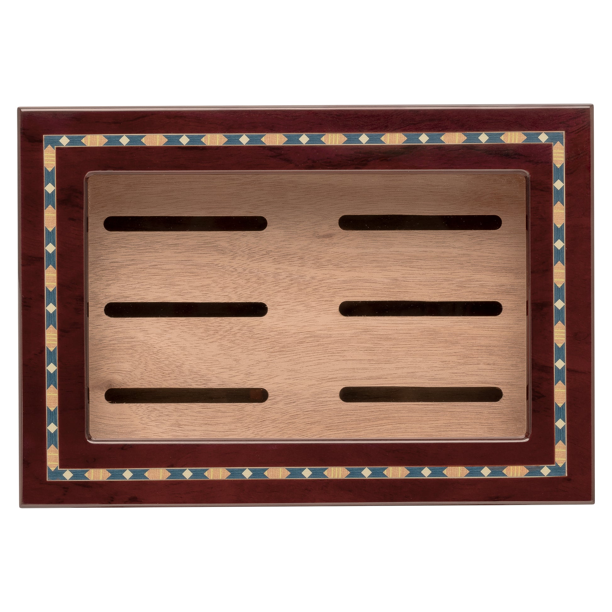 Interior View – Cedar Tray with Divider and Boveda Packs