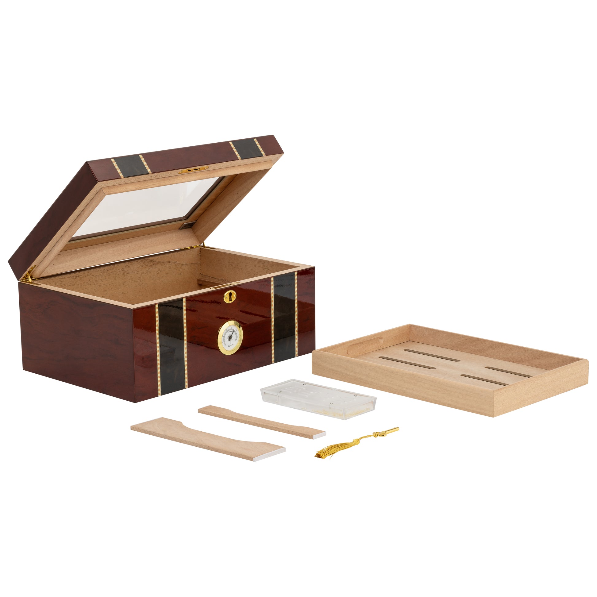 Complete Display Set – Pompeii Humidor with Included Accessories