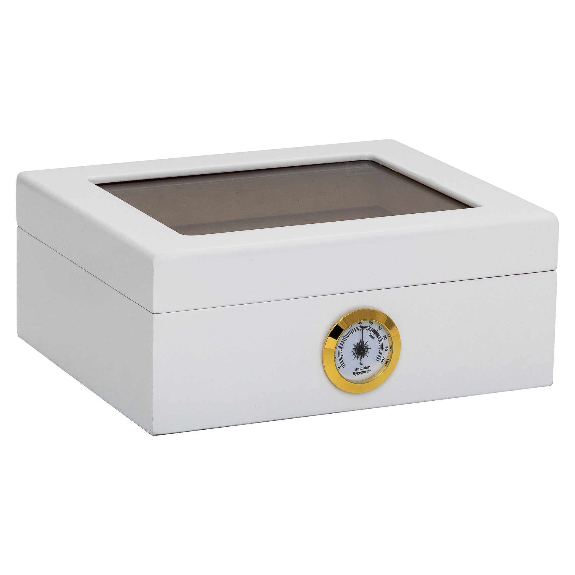 Side View – Compact Humidor with Elegant Finish