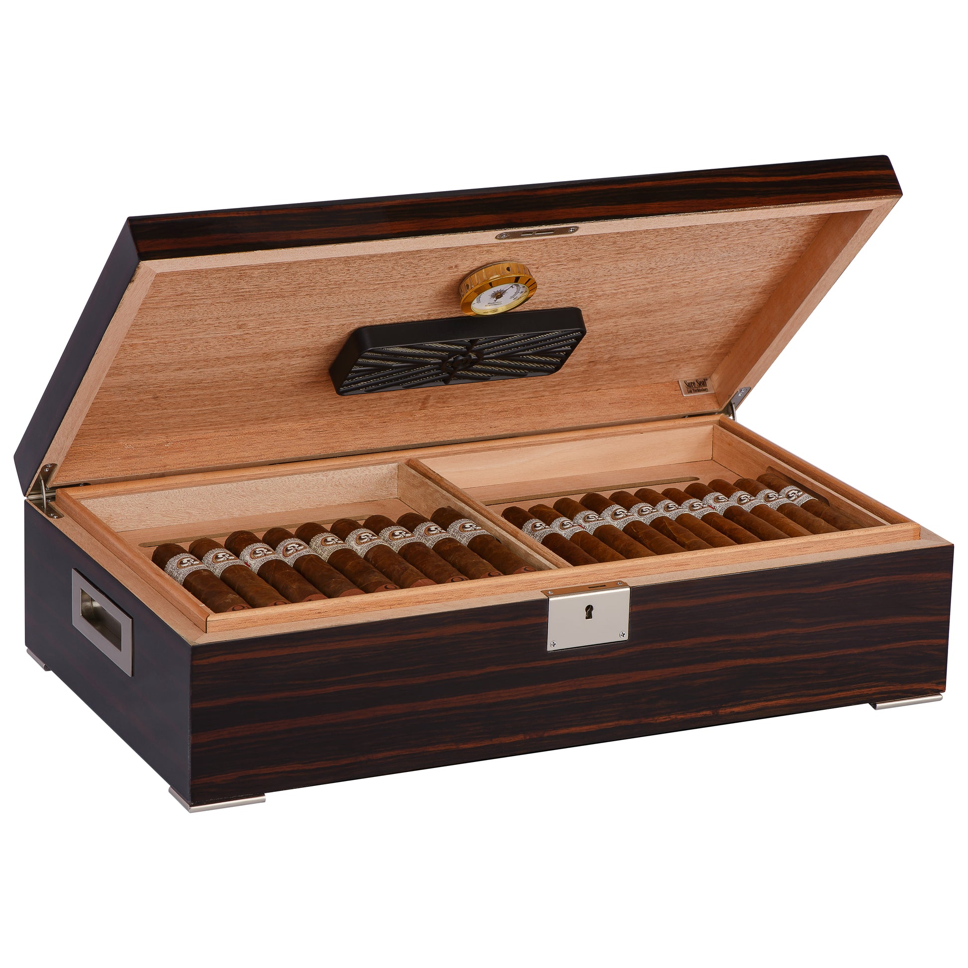 Open Humidor – Large Capacity with Elegant Lacquer Exterior
