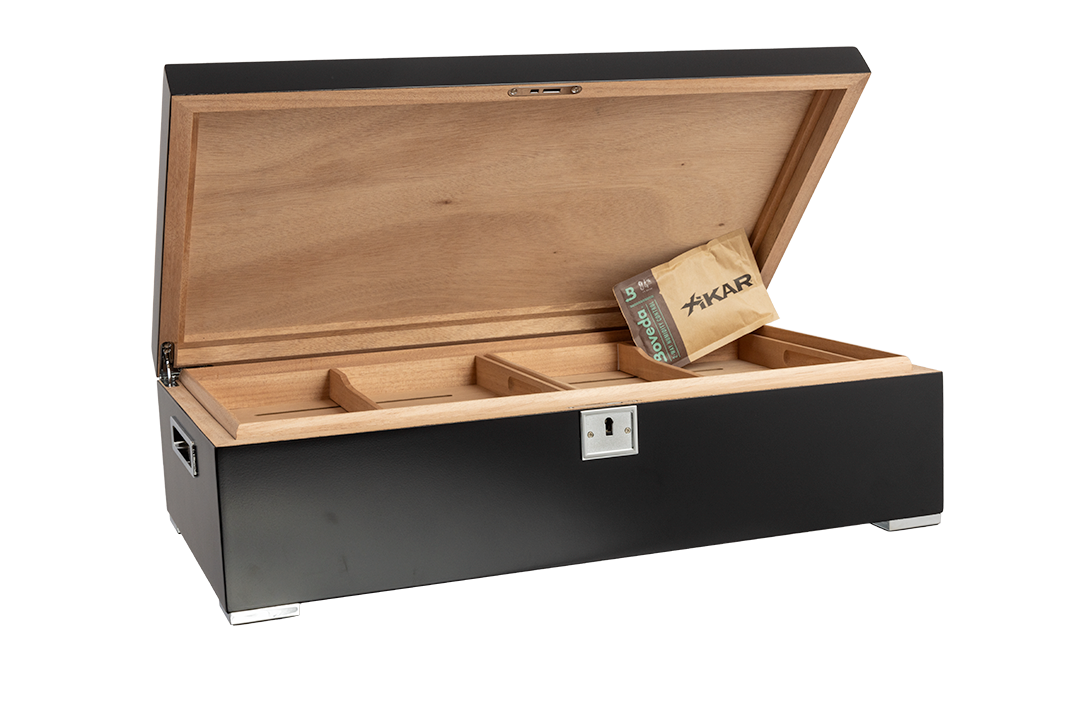 Open Interior – Spanish Cedar Tray and Adjustable Dividers