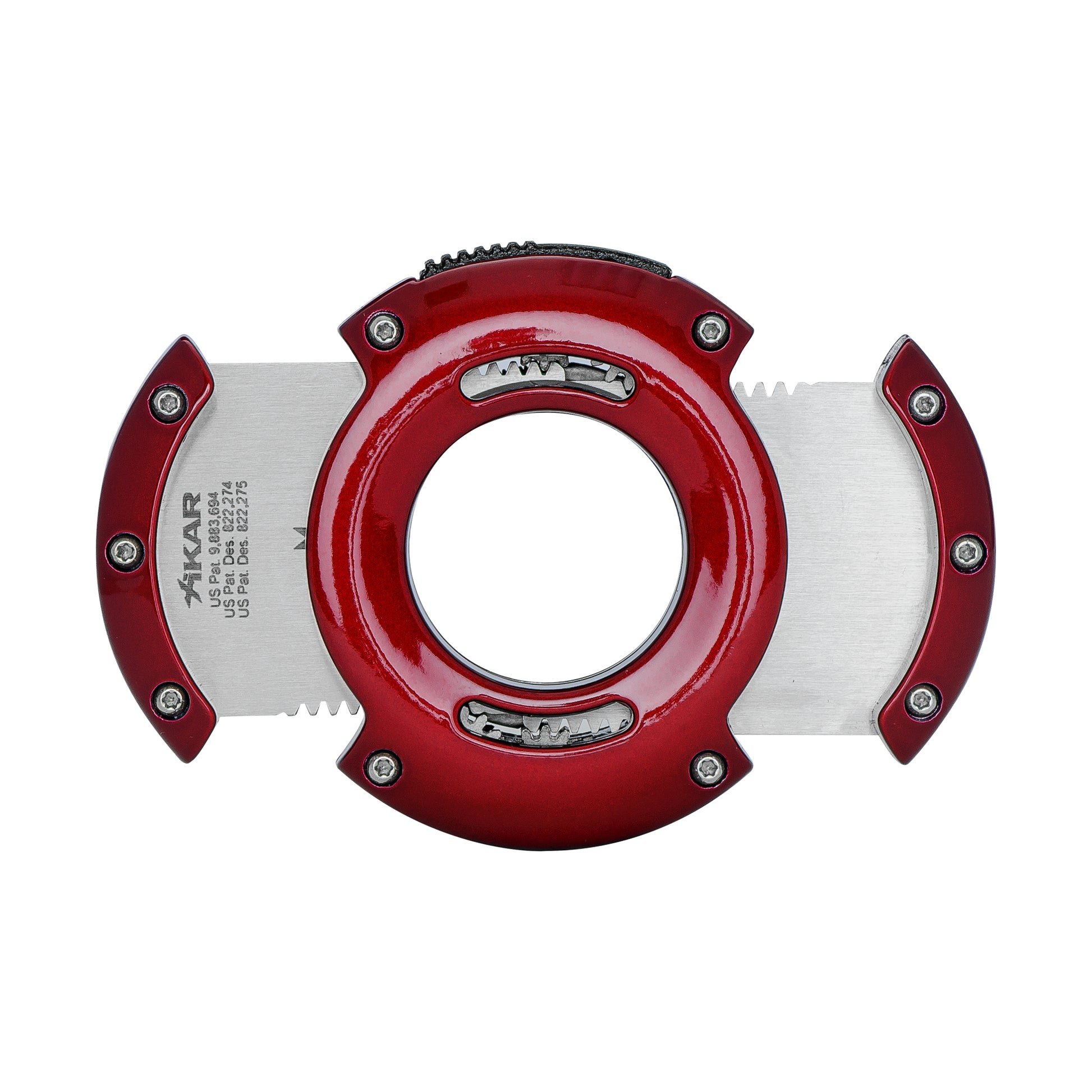 Side Angle – Red XO Cutter with Planetary Gear System
