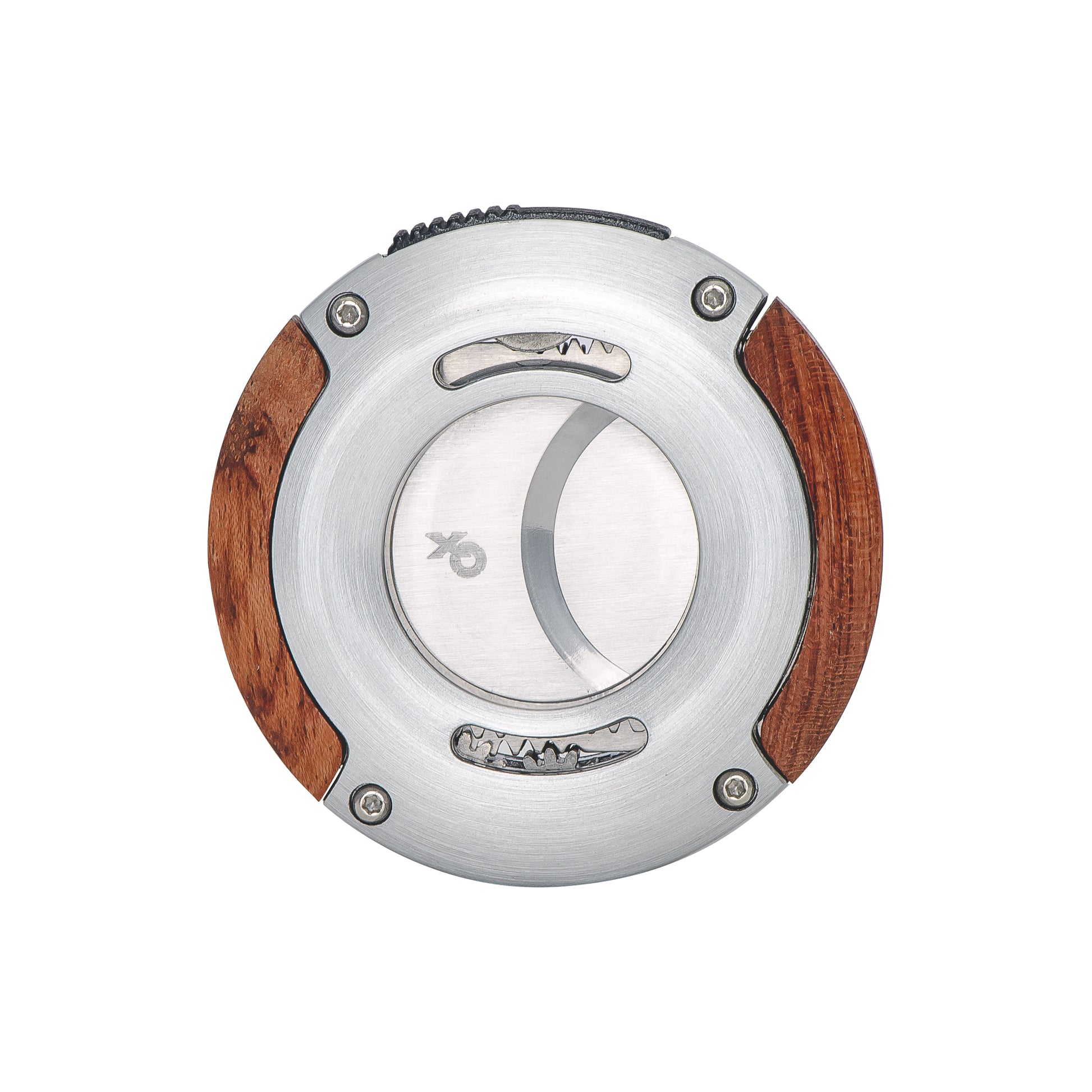 Front View – XO Cutter with Smooth Wood Accents