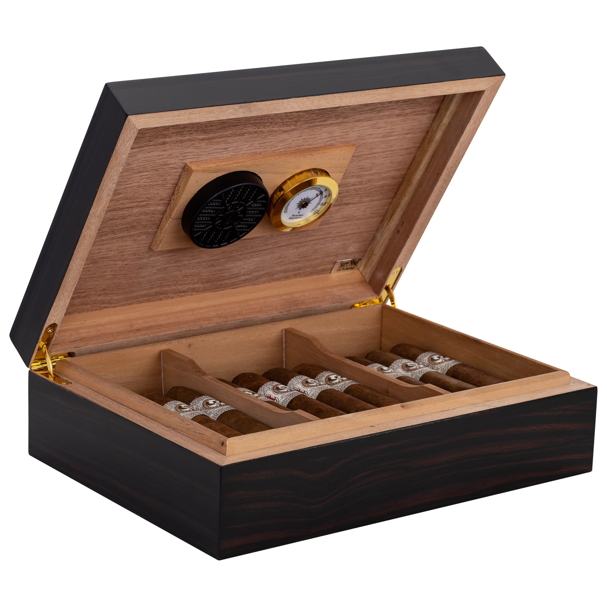 Zebra Humidor – Spanish Cedar Interior with Divider